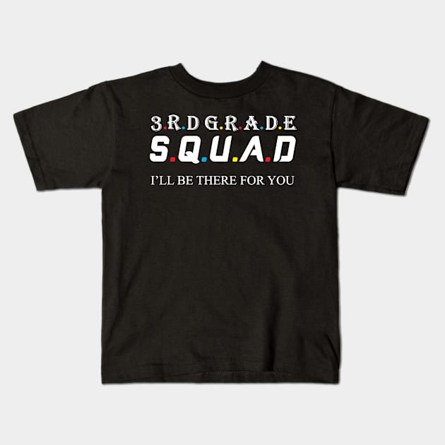 3rd Grade Squad Kids T-Shirt by Work Memes